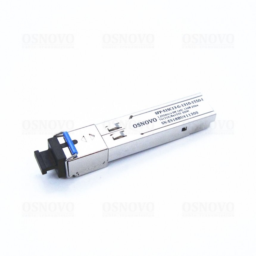 Модуль Osnovo SFP-S1SC13-G-1310-1550-I Модуль Osnovo SFP-S1SC13-G-1310-1550-I