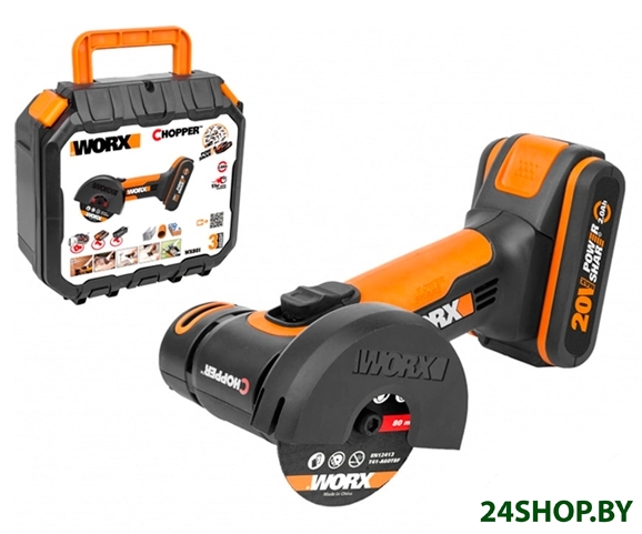 Угловая шлифмашина Worx WX801 (с 1-им АКБ, кейс) Угловая шлифмашина Worx WX801 (с 1-им АКБ, кейс)