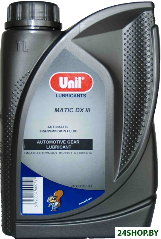 Трансмиссионное масло Unil Matic DX III 1л Трансмиссионное масло Unil Matic DX III 1л
