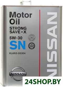 Моторное масло Nissan Strong Save X 5W-30 SN (KLAN3-05304) 4л Моторное масло Nissan Strong Save X 5W-30 SN (KLAN3-05304) 4л