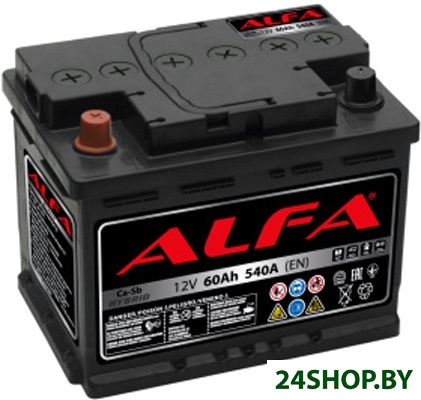 Автомобильный аккумулятор ALFA Hybrid 110 R (110 А·ч) Автомобильный аккумулятор ALFA Hybrid 110 R (110 А·ч)
