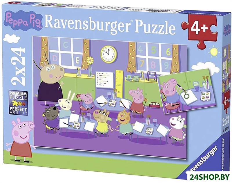 Набор пазлов Ravensburger Свинка Пеппа в школе R09099 (48 эл) Набор пазлов Ravensburger Свинка Пеппа в школе R09099 (48 эл)