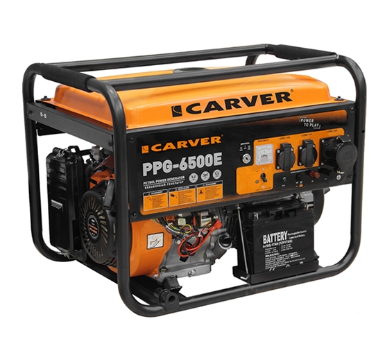 Бензиновый генератор Carver PPG-6500E Бензиновый генератор Carver PPG-6500E