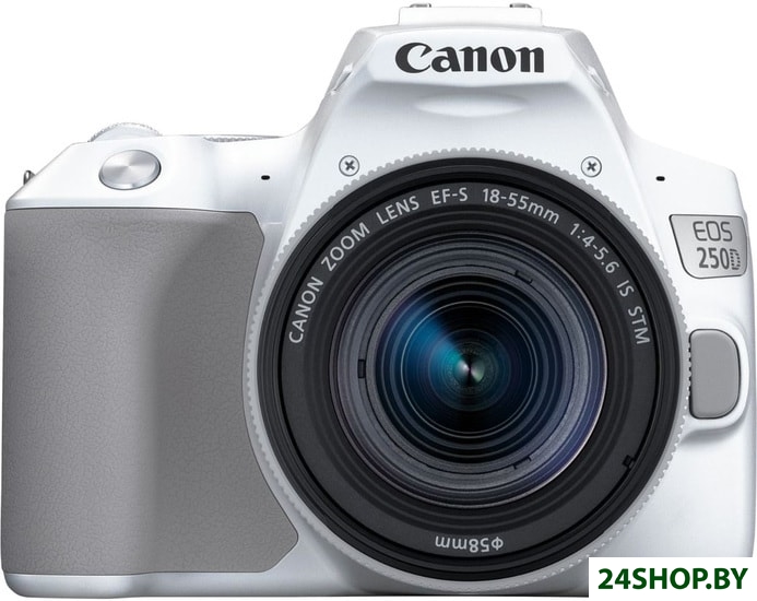 Зеркальный фотоаппарат Canon EOS 250D Kit 18-55 IS STM (белый) 3458C001 Зеркальный фотоаппарат Canon EOS 250D Kit 18-55 IS STM (белый) 3458C001