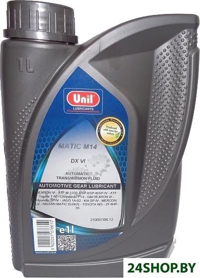 Трансмиссионное масло Unil Matic DX VI 1л Трансмиссионное масло Unil Matic DX VI 1л