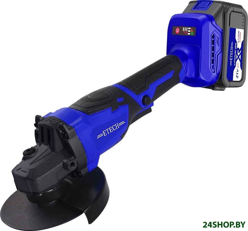Угловая шлифмашина ETECH AG-21/125BL (с 2-мя АКБ) Угловая шлифмашина ETECH AG-21/125BL (с 2-мя АКБ)