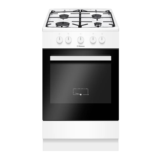 Кухонная плита Hansa FCGW53013 Кухонная плита Hansa FCGW53013