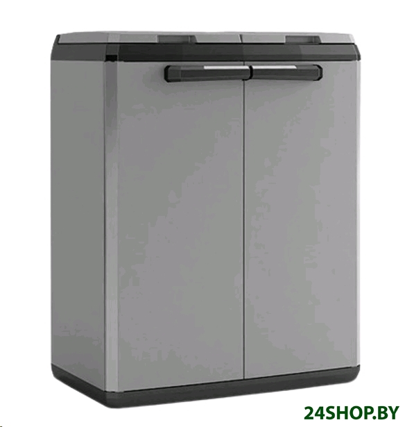 Шкаф-ящик для мусора Keter Split Basic GLR/BK 240623 (серый/черный) Шкаф-ящик для мусора Keter Split Basic GLR/BK 240623 (серый/черный)