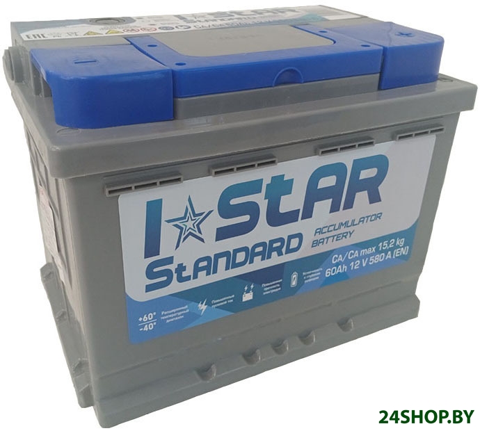 Автомобильный аккумулятор I-STAR 60 R+ (60 А·ч) Автомобильный аккумулятор I-STAR 60 R+ (60 А·ч)