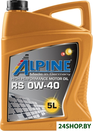 Моторное масло Alpine RS 0W-40 5л Моторное масло Alpine RS 0W-40 5л