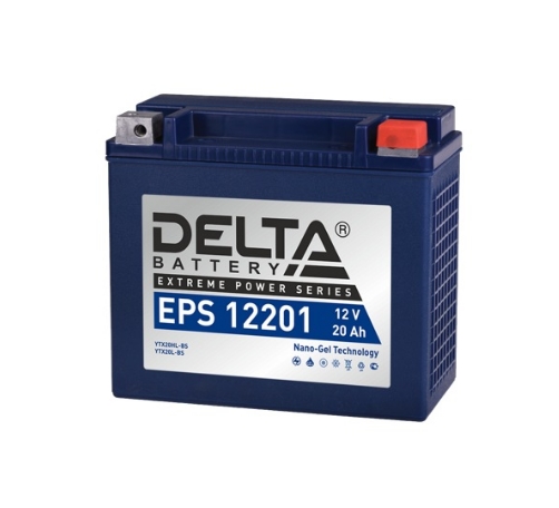 Мотоциклетный аккумулятор Delta EPS 12201 (20 А/ч) Мотоциклетный аккумулятор Delta EPS 12201 (20 А/ч)
