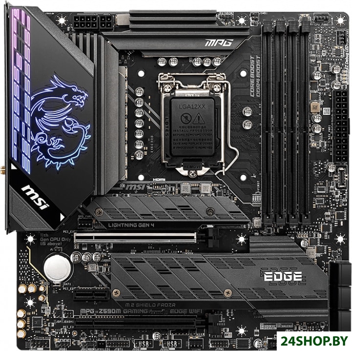 Материнская плата MSI MPG Z590M Gaming Edge WiFi Материнская плата MSI MPG Z590M Gaming Edge WiFi