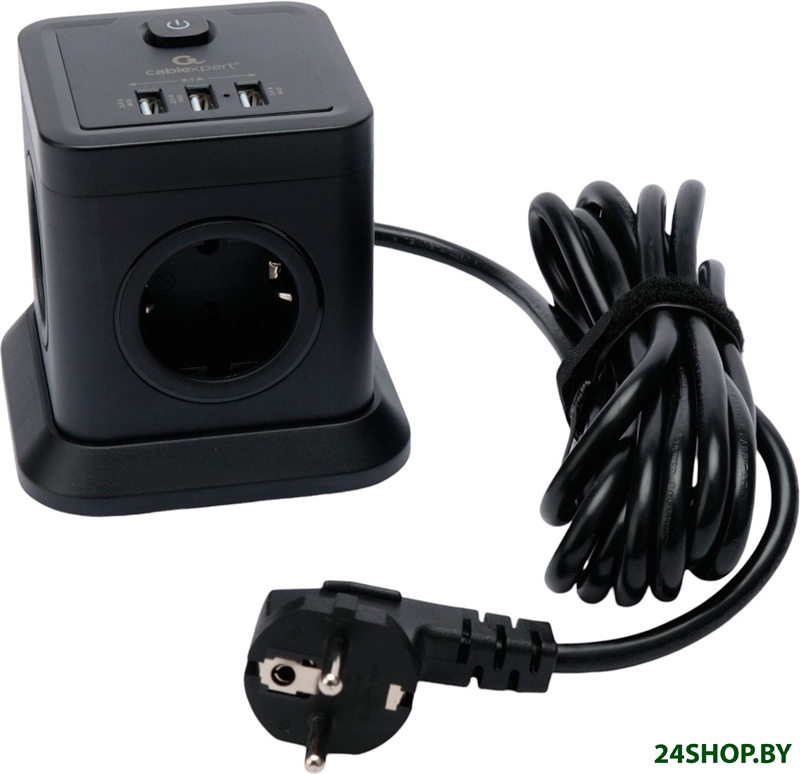 Сетевой фильтр Cablexpert TWR-4-U3-B-3 Сетевой фильтр Cablexpert TWR-4-U3-B-3