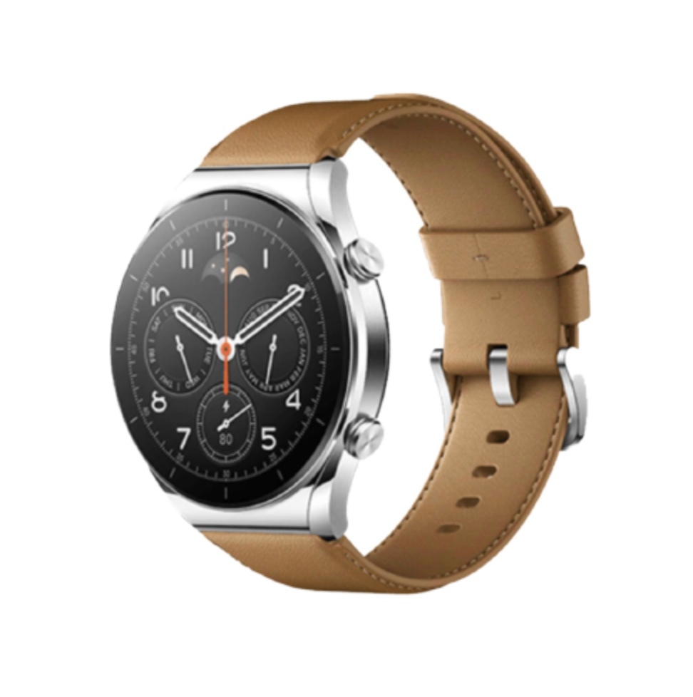 Умные часы Xiaomi Watch S1 (серебристый/коричневый, международная версия) Умные часы Xiaomi Watch S1 (серебристый/коричневый, международная версия)
