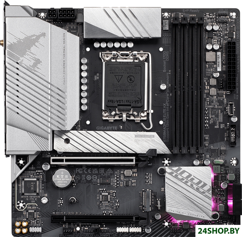Материнская плата Gigabyte B760M Aorus Elite AX (rev. 1.0) Материнская плата Gigabyte B760M Aorus Elite AX (rev. 1.0)