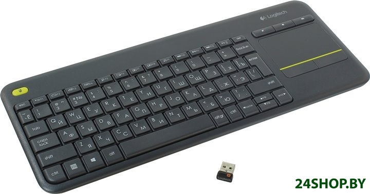 Клавиатура Logitech Wireless Touch Keyboard K400 Plus Black (920-007147) Клавиатура Logitech Wireless Touch Keyboard K400 Plus Black (920-007147)