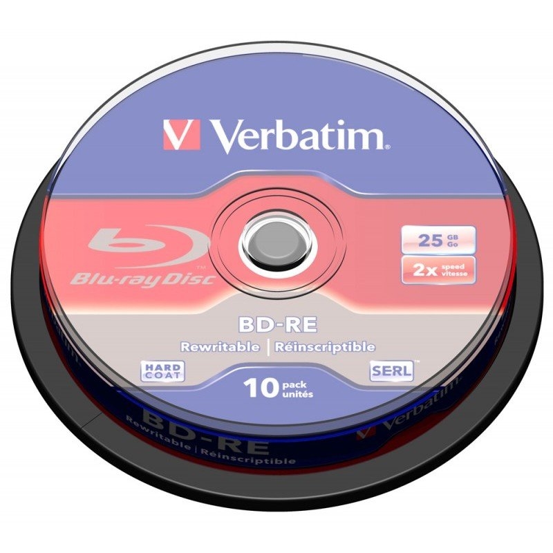 Диск BD-RE Verbatim 25Gb 2x Cake Box (10шт) (43694) Диск BD-RE Verbatim 25Gb 2x Cake Box (10шт) (43694)