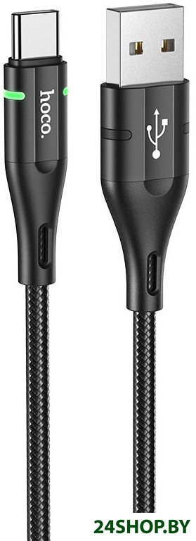 Кабель Hoco U93 Shadow USB Type-A - USB Type-C (1.2 м, черный) Кабель Hoco U93 Shadow USB Type-A - USB Type-C (1.2 м, черный)