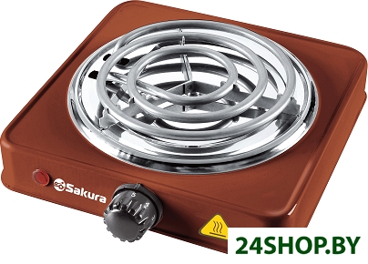 Плитка электрическая Sakura ПЭ-02 (коричневый) Плитка электрическая Sakura ПЭ-02 (коричневый)
