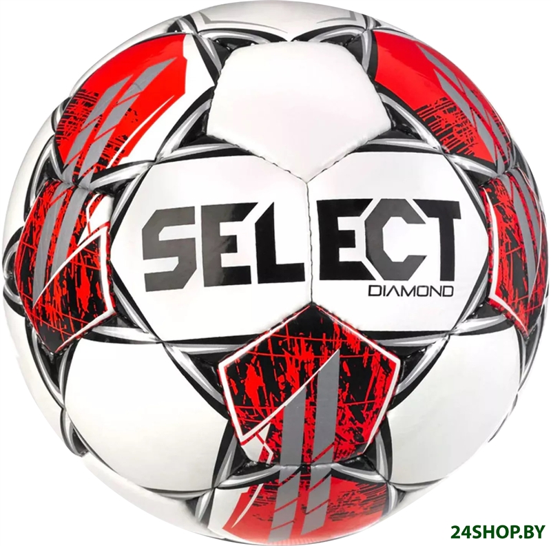 Футбольный мяч Select Diamond V23 0854360003 (размер 4, белый/красный) Футбольный мяч Select Diamond V23 0854360003 (размер 4, белый/красный)