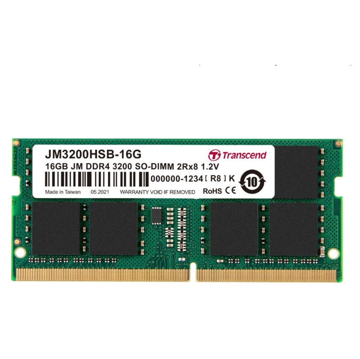 Оперативная память Transcend 16GB DDR4 SODIMM (JM3200HSB-16G) Оперативная память Transcend 16GB DDR4 SODIMM (JM3200HSB-16G)
