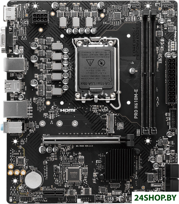 Материнская плата MSI PRO H610M-E Материнская плата MSI PRO H610M-E