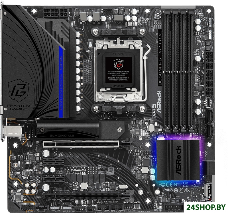 Материнская плата ASRock B650M PG Riptide Материнская плата ASRock B650M PG Riptide
