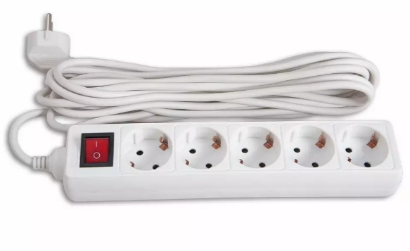 Сетевой удлинитель Buro BU-PS5.3/W 3м (5 розеток) белый Сетевой удлинитель Buro BU-PS5.3/W 3м (5 розеток) белый