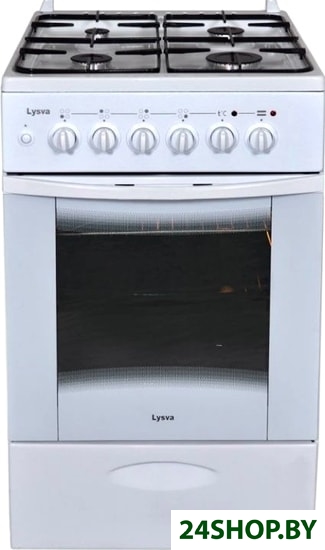 Кухонная плита Лысьва ЭГ 401 МС-2у (стеклянная крышка, белый) Кухонная плита Лысьва ЭГ 401 МС-2у (стеклянная крышка, белый)