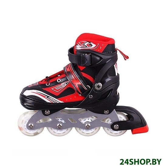Роликовые коньки Darvish DV-S-11S (р. 30-34, черный/красный) Роликовые коньки Darvish DV-S-11S (р. 30-34, черный/красный)