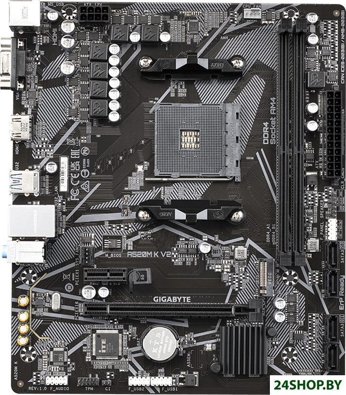 Материнская плата Gigabyte A520M K V2 (rev. 1.1) Материнская плата Gigabyte A520M K V2 (rev. 1.1)