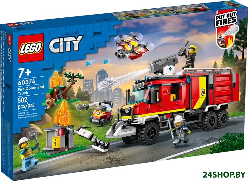 Конструктор LEGO City 60374 Машина пожарного расчета Конструктор LEGO City 60374 Машина пожарного расчета
