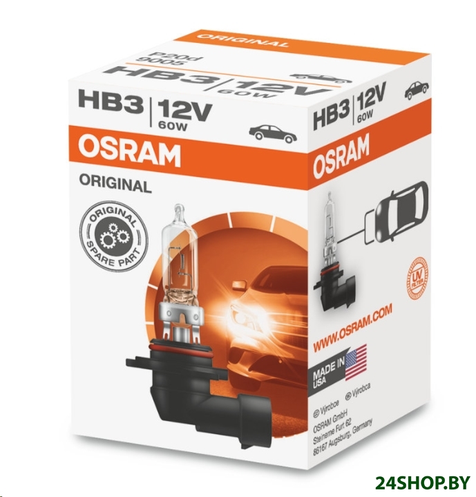 Галогенная лампа Osram HB3 Original Line 1шт Галогенная лампа Osram HB3 Original Line 1шт