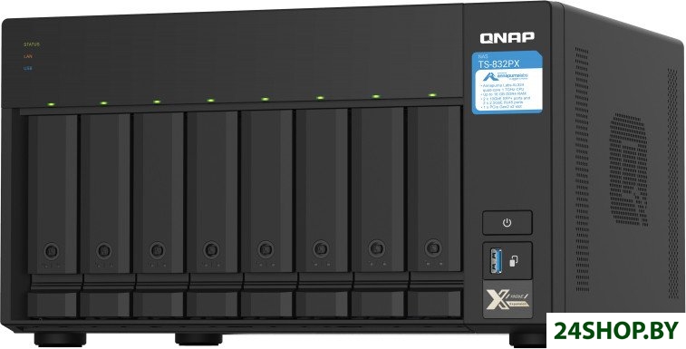 Сетевой накопитель QNAP TS-832PX-4G Сетевой накопитель QNAP TS-832PX-4G