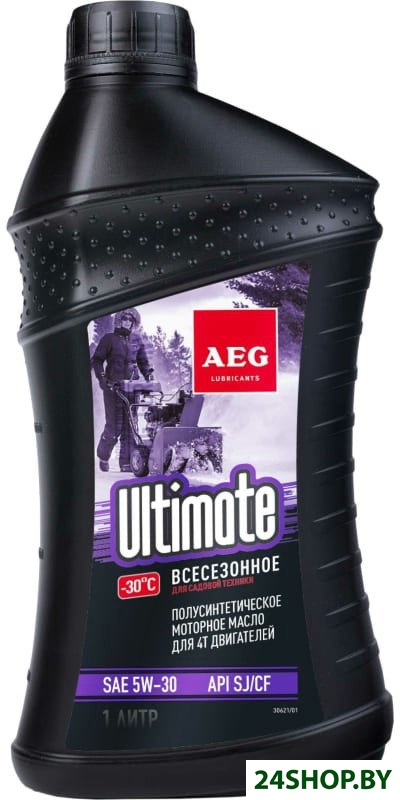 Моторное масло AEG Lubricants Ultimate SAE 5W-30 API SJ/CF 4Т п/с 1л Моторное масло AEG Lubricants Ultimate SAE 5W-30 API SJ/CF 4Т п/с 1л