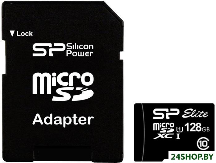 Карта памяти Silicon Power microSDXC Elite UHS-1 (Class 10) 128GB (SP128GBSTXBU1V10SP) Карта памяти Silicon Power microSDXC Elite UHS-1 (Class 10) 128GB (SP128GBSTXBU1V10SP)