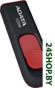 Флеш-память A-Data C008 Black+Red 64 Гб (AC008-64G-RKD) Флеш-память A-Data C008 Black+Red 64 Гб (AC008-64G-RKD)