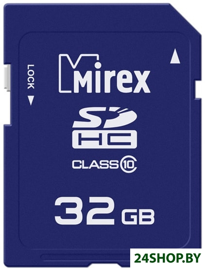 Карта памяти Mirex SDHC (Class 10) 32 Gb (13611-SD10CD32) Карта памяти Mirex SDHC (Class 10) 32 Gb (13611-SD10CD32)