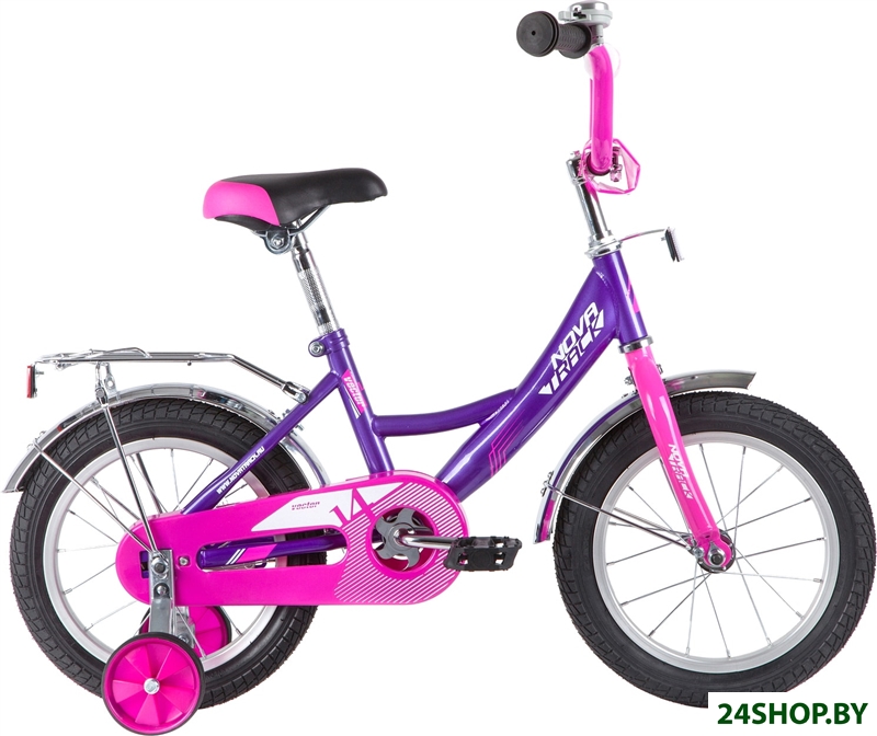 Детский велосипед Novatrack Vector 14 2020 143VECTOR.LC20 (фиолетовый/розовый) Детский велосипед Novatrack Vector 14 2020 143VECTOR.LC20 (фиолетовый/розовый)