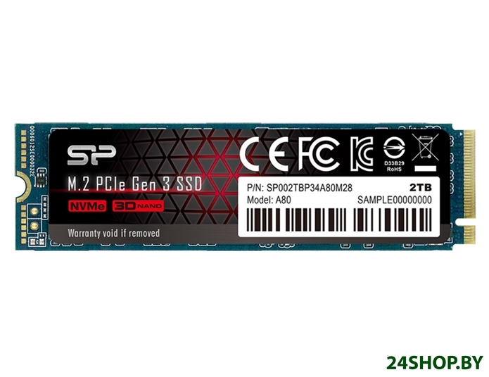 SSD Silicon-Power P34A80 2TB SP002TBP34A80M28 SSD Silicon-Power P34A80 2TB SP002TBP34A80M28