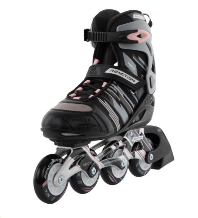 Роликовые коньки Reaction S20ERERS019-AK / 38Z894A842 (р-р 36, серый/розовый) Роликовые коньки Reaction S20ERERS019-AK / 38Z894A842 (р-р 36, серый/розовый)