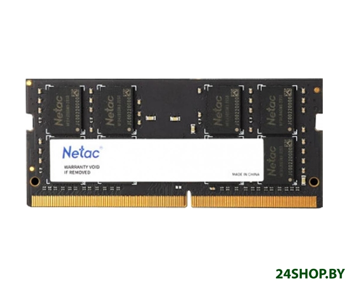 Оперативная память Netac Basic 16GB DDR4 SODIMM PC4-25600 NTBSD4N32SP-16 Оперативная память Netac Basic 16GB DDR4 SODIMM PC4-25600 NTBSD4N32SP-16