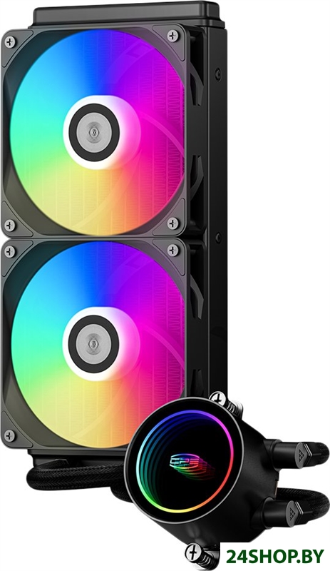 Система жидкостного охлаждения для процессора PCCooler DA240 ARGB (черный) Система жидкостного охлаждения для процессора PCCooler DA240 ARGB (черный)
