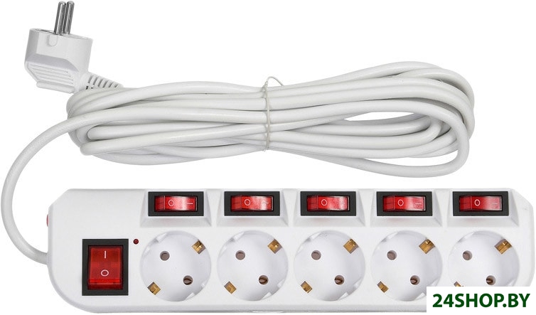 Сетевой фильтр Buro 500SH-5-SW-W Сетевой фильтр Buro 500SH-5-SW-W