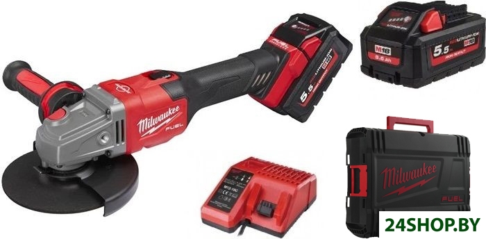 Угловая шлифмашина Milwaukee M18 FHSAG125XB-552X Fuel 4933471079 (с 2-мя АКБ) Угловая шлифмашина Milwaukee M18 FHSAG125XB-552X Fuel 4933471079 (с 2-мя АКБ)