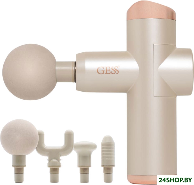 Перкуссионный массажер Gess Revolver GESS-877 Mini (бежевый) Перкуссионный массажер Gess Revolver GESS-877 Mini (бежевый)
