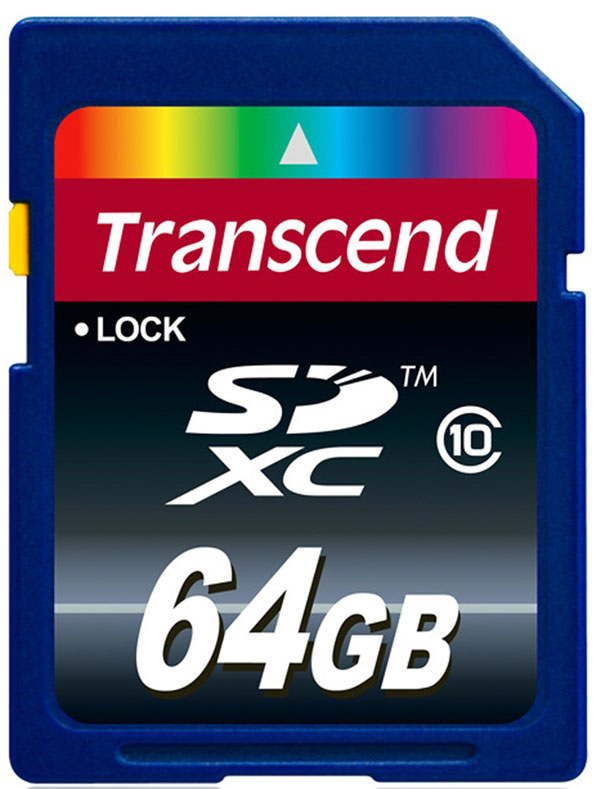 Карта памяти Transcend SDXC Class 10 TS64GSDXC10 Карта памяти Transcend SDXC Class 10 TS64GSDXC10