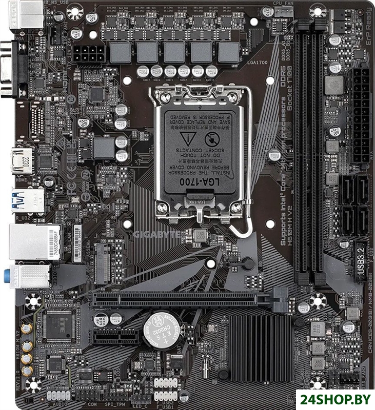 Материнская плата Gigabyte H610M H V2 (rev. 1.0) Материнская плата Gigabyte H610M H V2 (rev. 1.0)