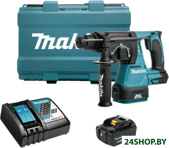 Перфоратор Makita DHR242RT (с 1-им АКБ, кейс) Перфоратор Makita DHR242RT (с 1-им АКБ, кейс)