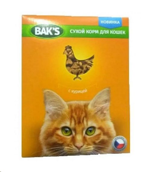 Сухой корм для кошек Baks с курицей (10 кг) Сухой корм для кошек Baks с курицей (10 кг)